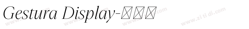 Gestura Display字体转换 Gestura Display字体转换